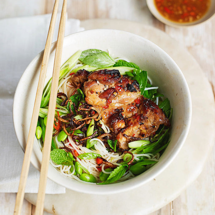 Chicken & Spring Green Bun Cha Recipe