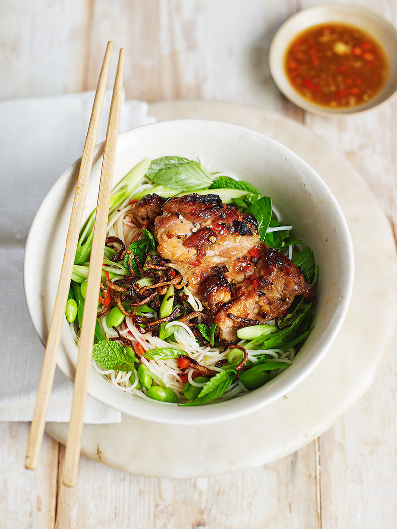 Chicken & Spring Green Bun Cha Recipe