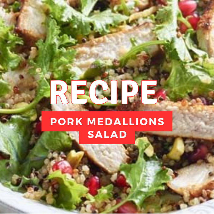 Pomegranate Pork Medallions Salad Recipe