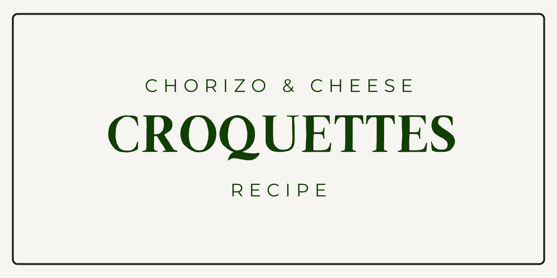 Chorizo and cheese croquettes recipe by Lidgates Butchers