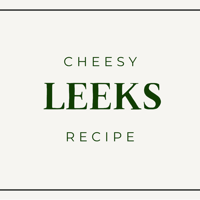Cheesy leeks with a golden cheddar and breadcrumb topping