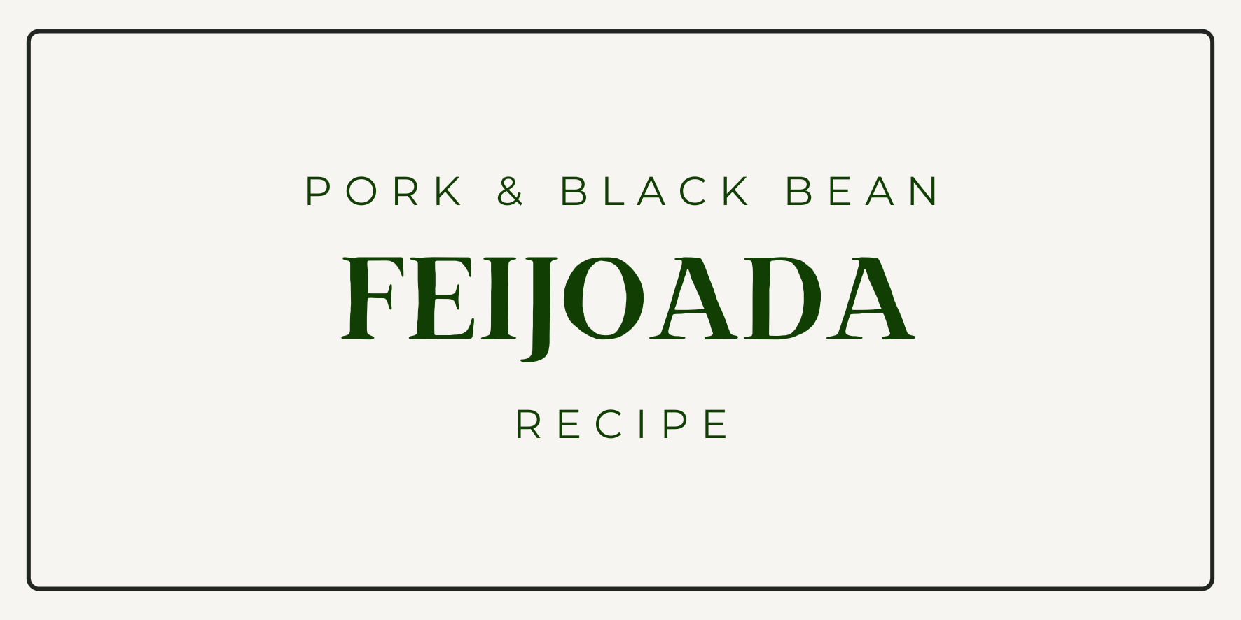 Feijoada Recipe