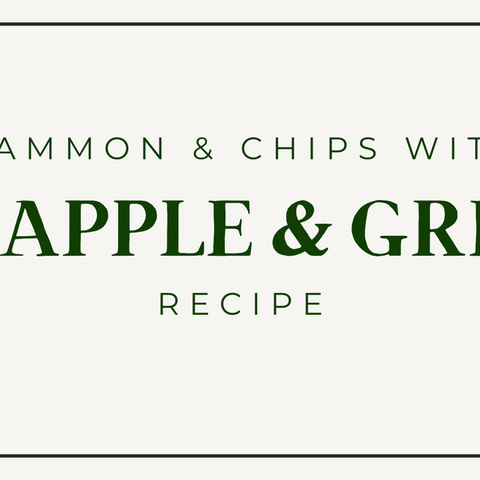 Gammon & Chips with Pineapple & Greens Recipe