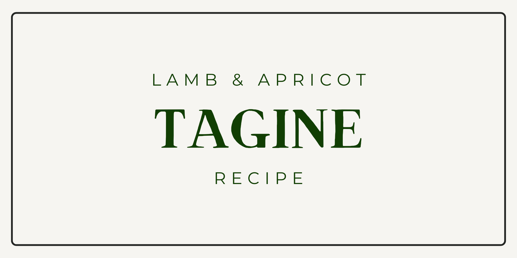 Lamb & Apricot Tagine Recipe