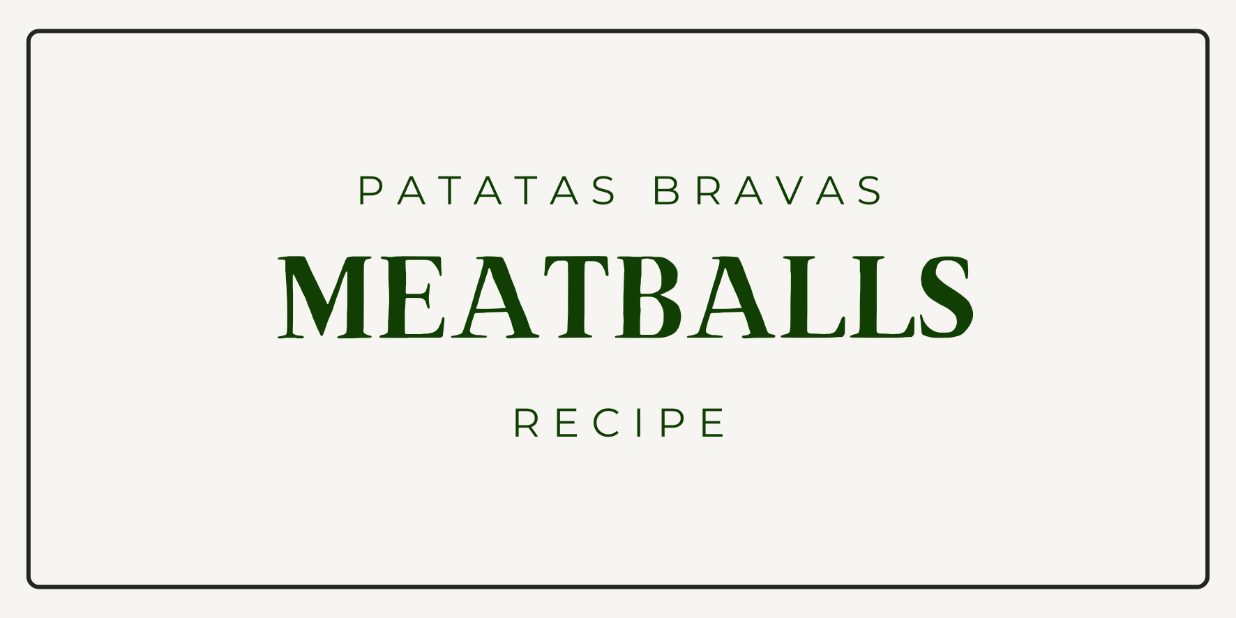 Patatas Bravas Meatballs Recipe
