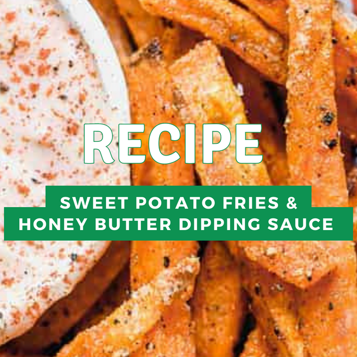 Sweet Potato Fries with Honey Butter Dipping Sauce Recipe