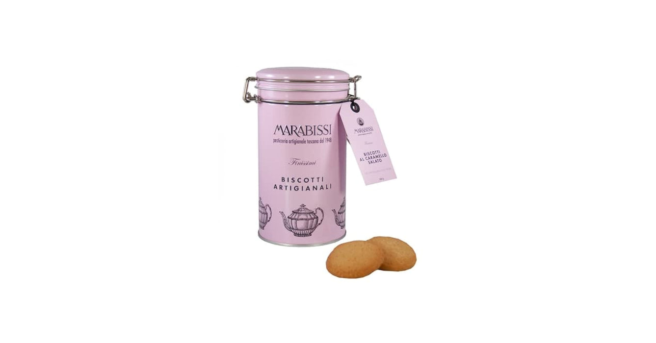 Marabissi Salted Caramel Biscuits Tin 200g