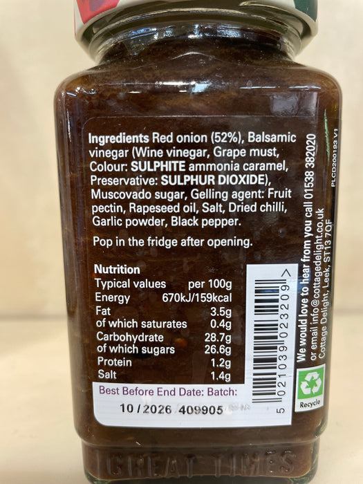 Cottage Delight Caramelised Red Onion Chutney 310g