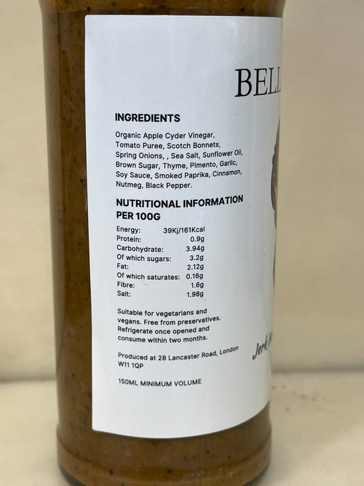 Bella Pepper Jerk Hot Sauce & Marinade 150ml