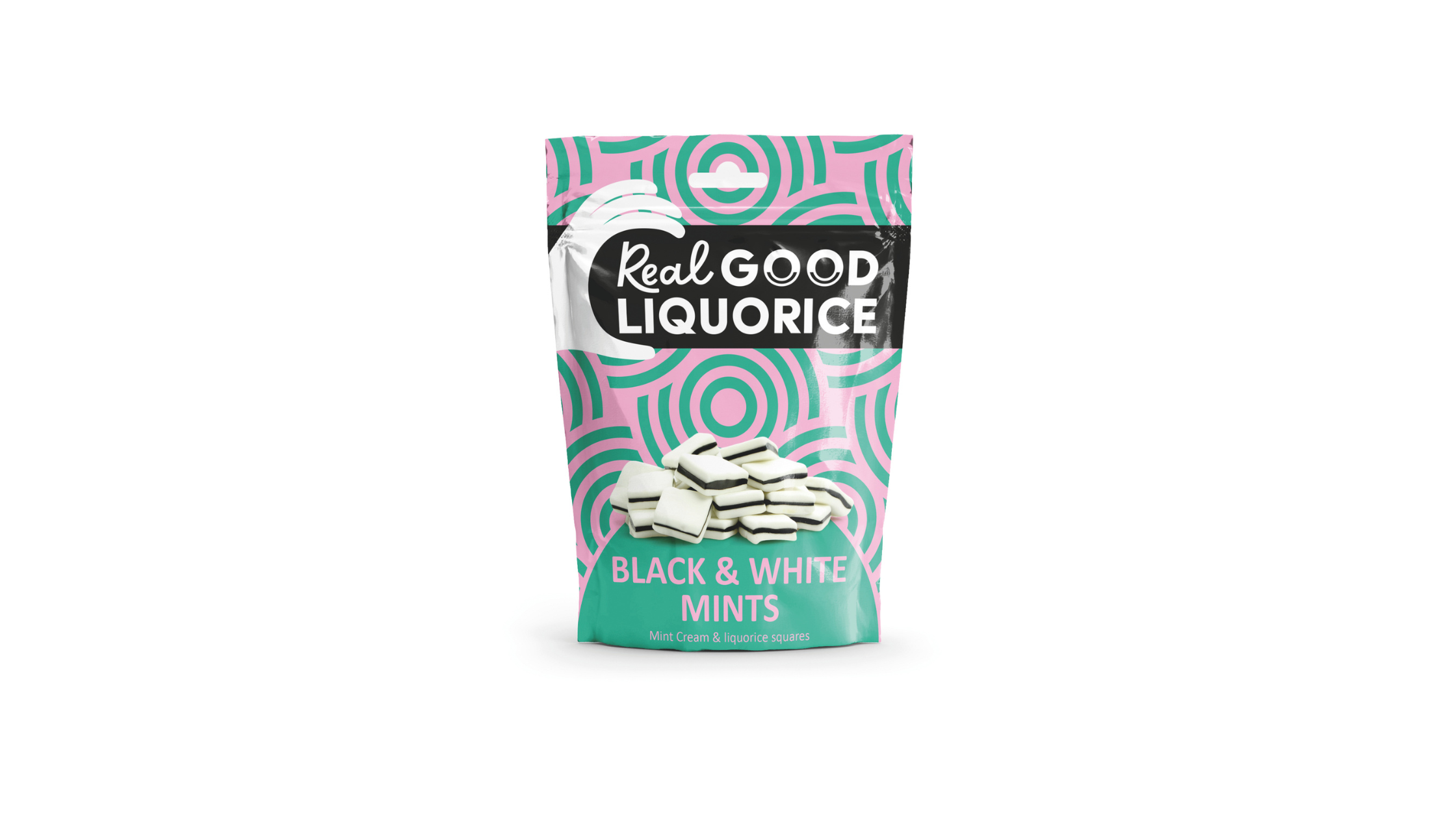 Real Good Black & White Liquorice Mints 165g — Lidgates Butchers