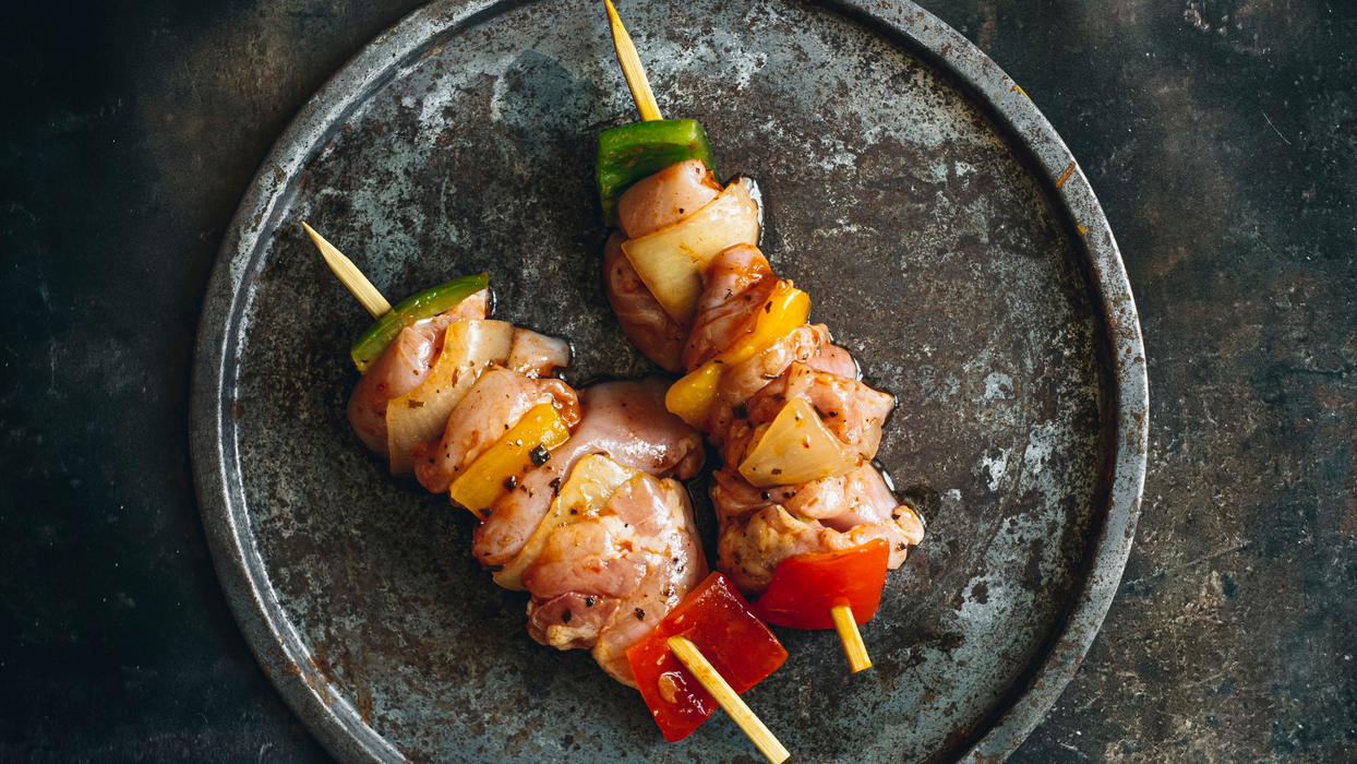 Lemon & Coriander Chicken Kebabs