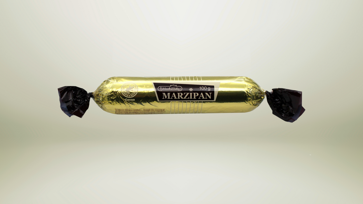 Dark Chocolate Coated Marzipan Bar 100G