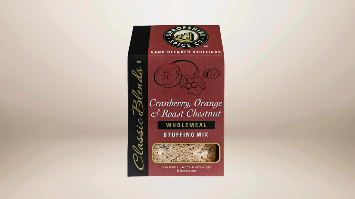 Shropshire Cranberry & Orange Chestnut Wholemeal Stuffing Mix 150g