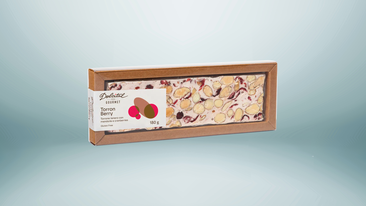 Dolcital Gourmet Soft Nougat Cranberry & Almonds 180g