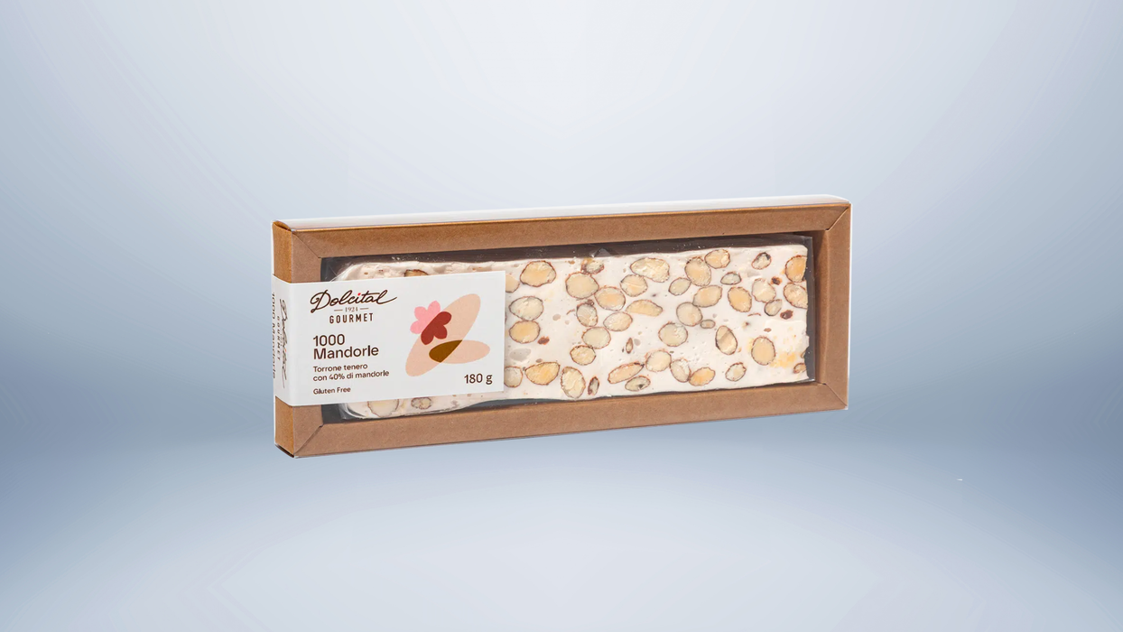 Dolcital Gourmet Soft Nougat with Almonds 180g
