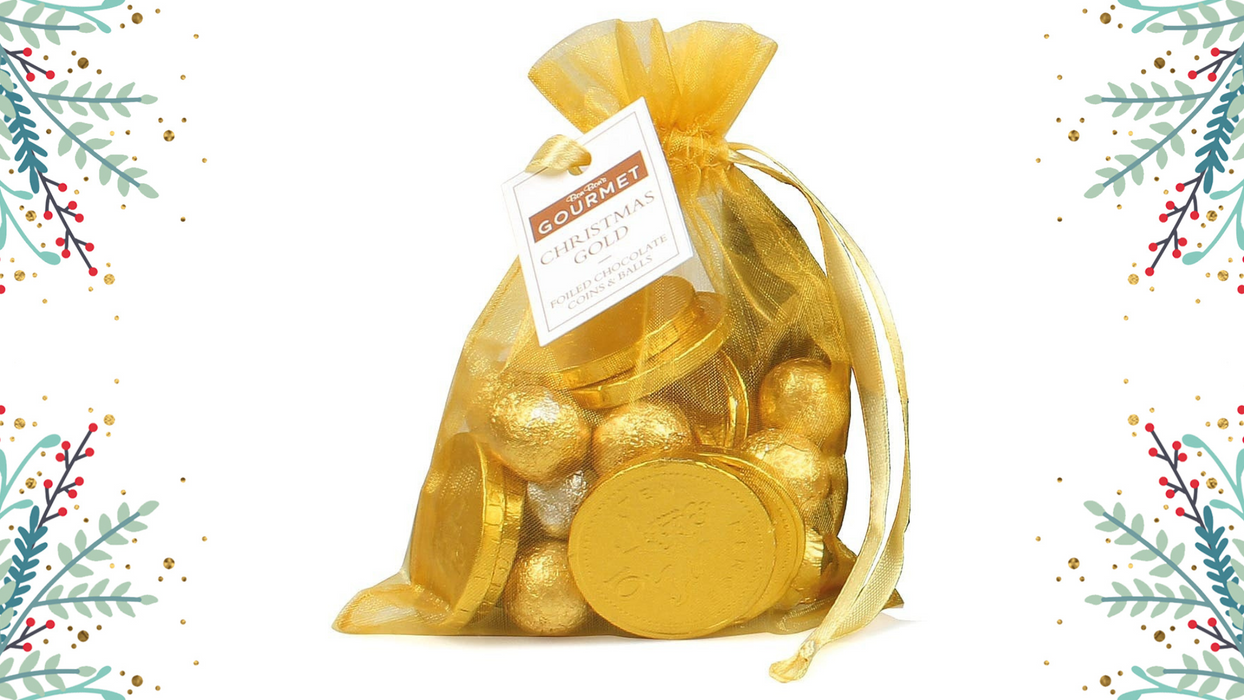 Bon Bons Gold Chocolate Coins Organza Bag 150g