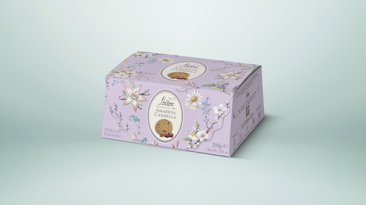 Loison Cherry & Cinnamon Biscuits Gift Box 200g