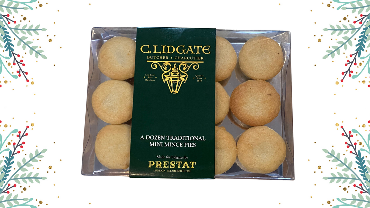 Mini Mince Pies 12 Pack - Prestat x Lidgates