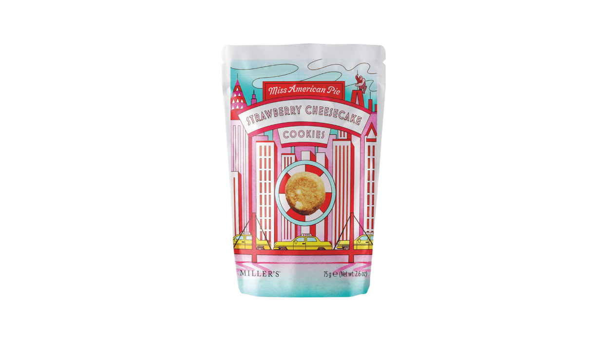 Millers Strawberry Cheesecake Cookies 75g