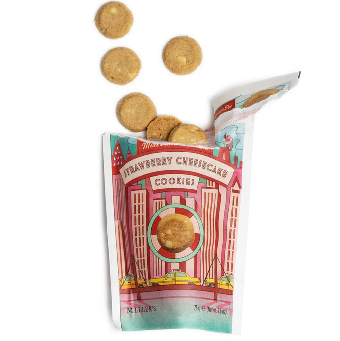 Millers Strawberry Cheesecake Cookies 75g