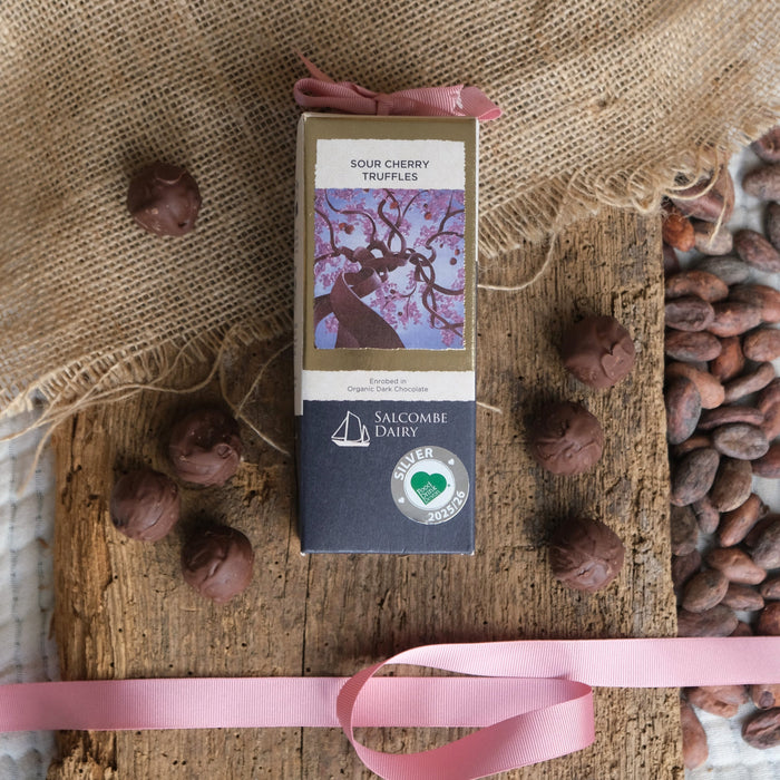 Salcombe Dairy Sour Cherry Truffles 100g