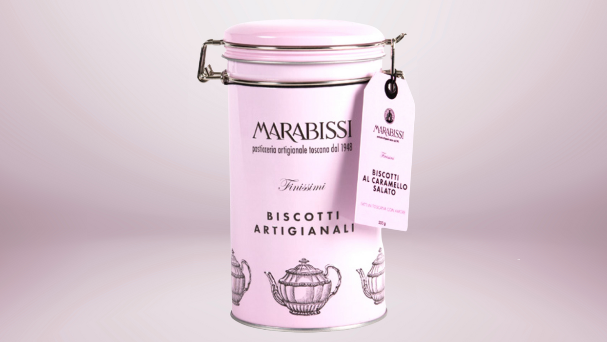 Marabissi Salted Caramel Biscuits Tin 200g