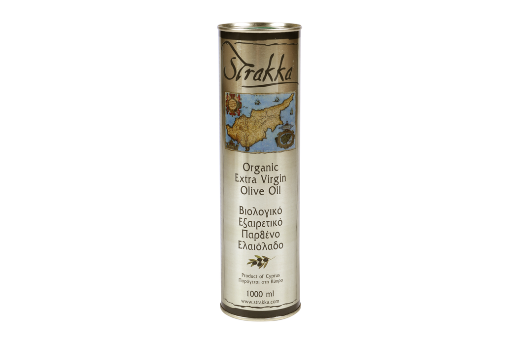 1 Litre Tin Strakka Organic Extra Virgin Olive Oil