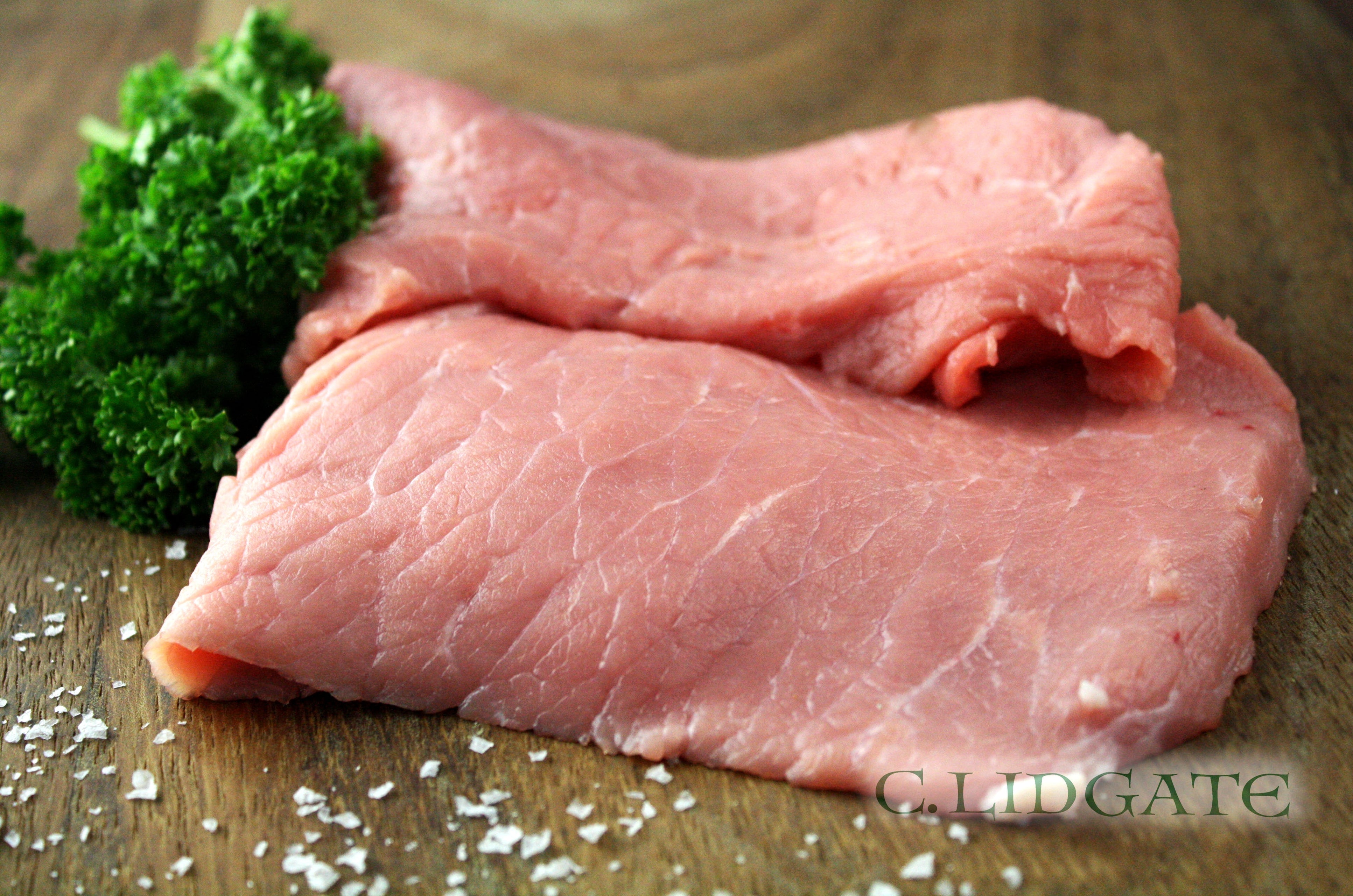 Plain Veal Escalope (105g) Lidgates Butchers, London