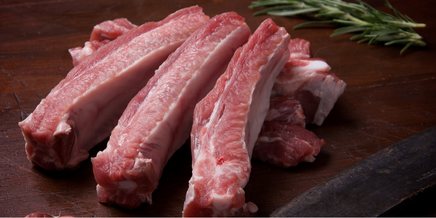 Individual Pork Spare Ribs (1kg)