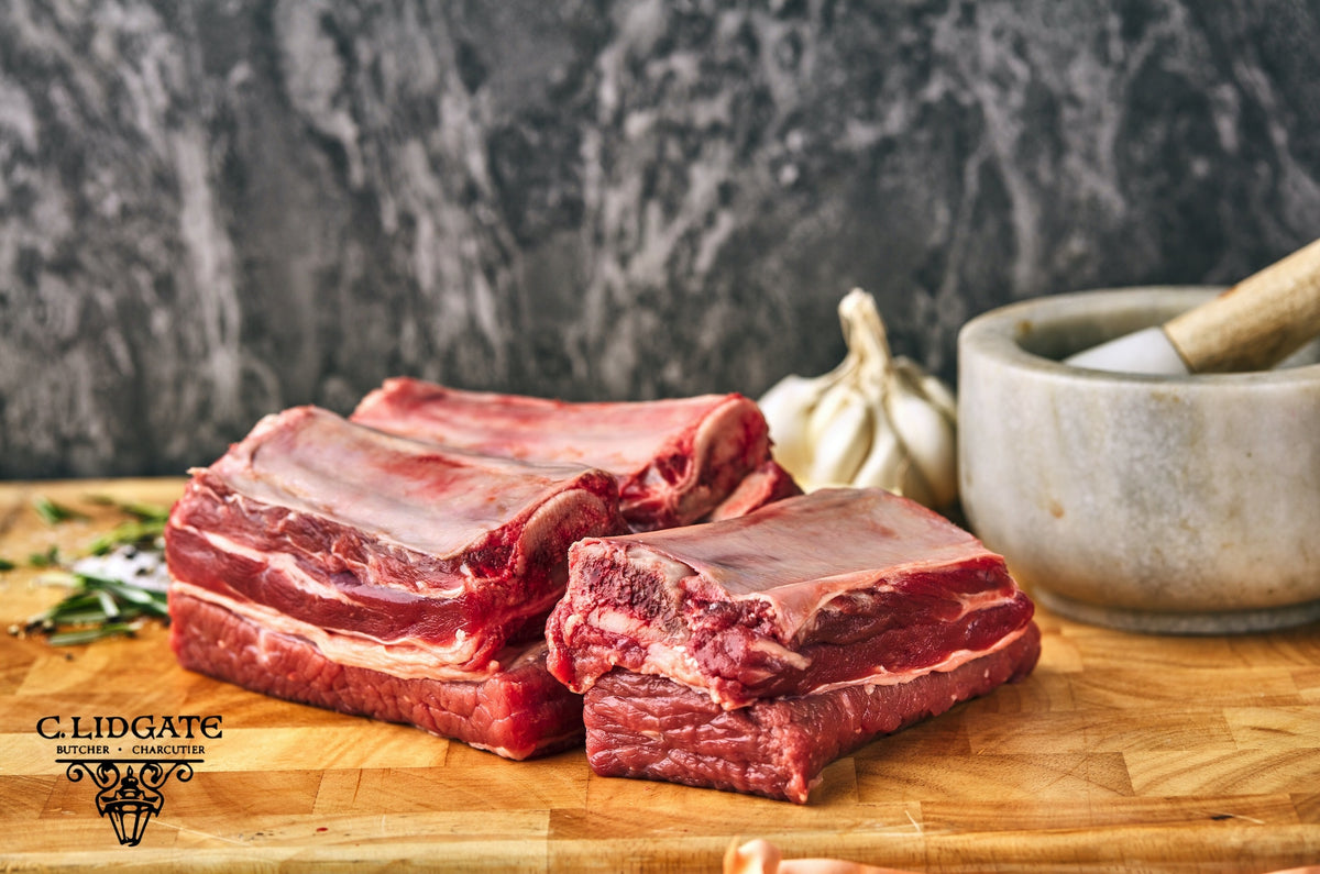 Short Ribs Rack Butcher Beef Short Ribs (500g) — Lidgates Butchers
